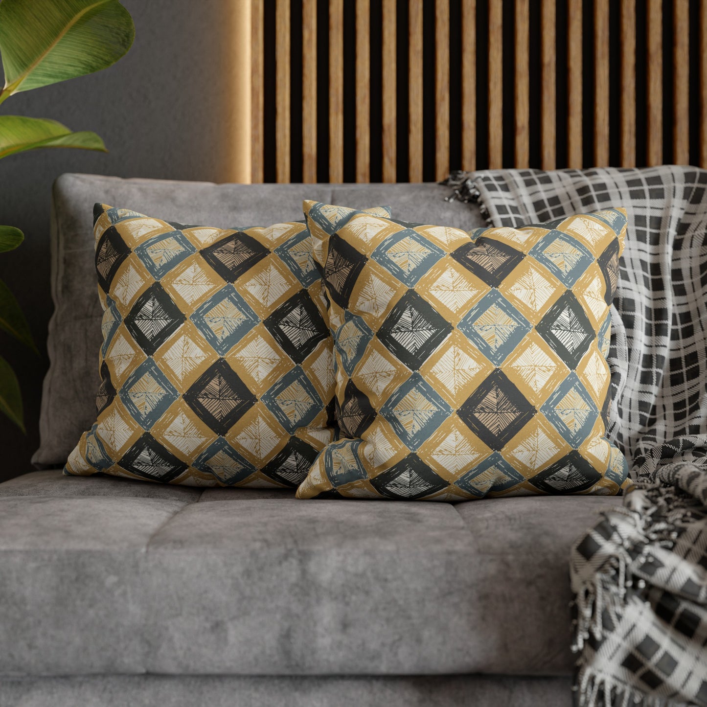 Spun Polyester Square Pillowcase
