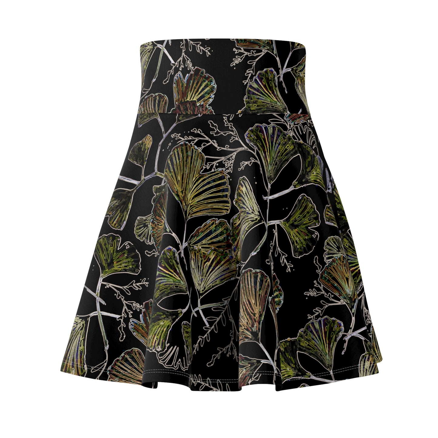 Floral Pattern Women's Skater Skirt - Stylish & Versatile for Every Occasion