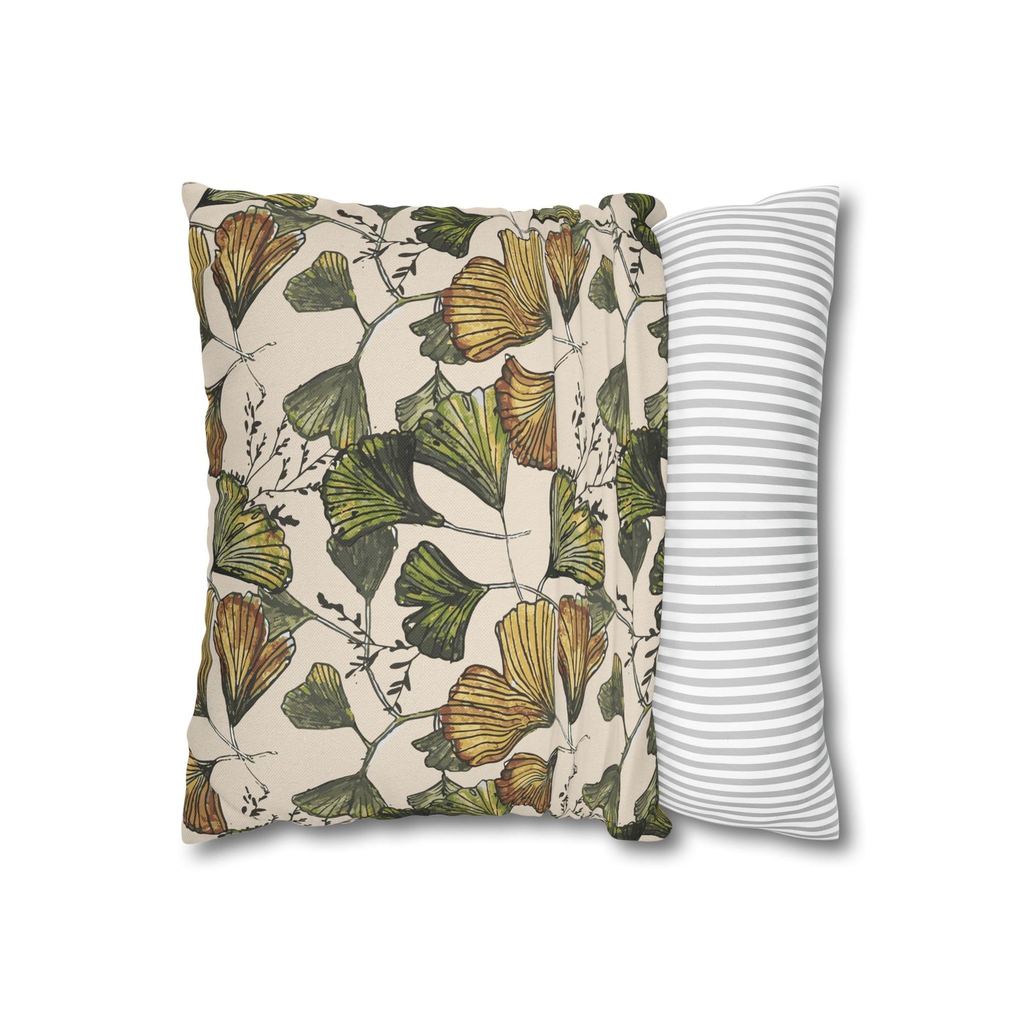 Botanical Print Pillowcase - Elegant Floral Accent for Home Decor
