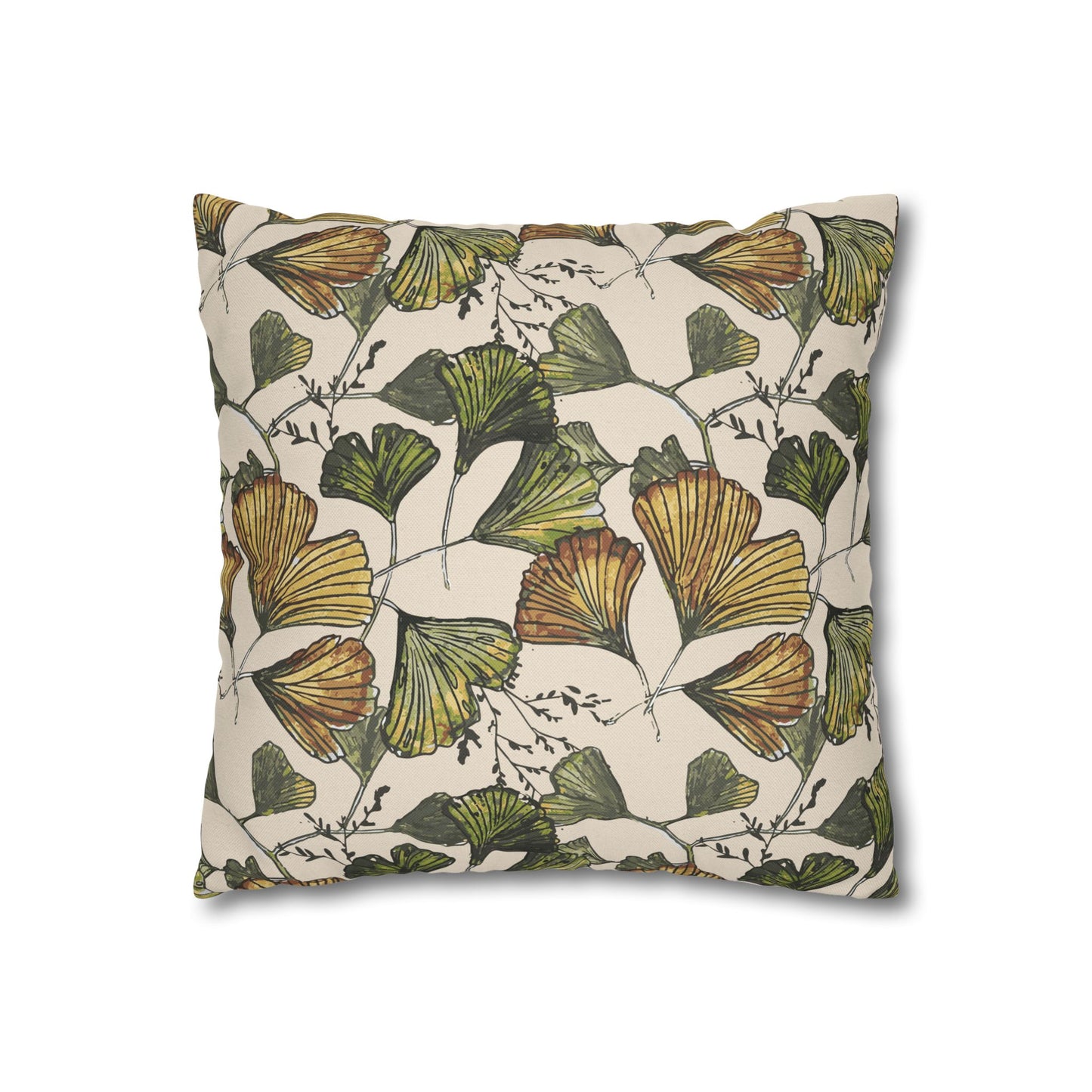 Botanical Print Pillowcase - Elegant Floral Accent for Home Decor