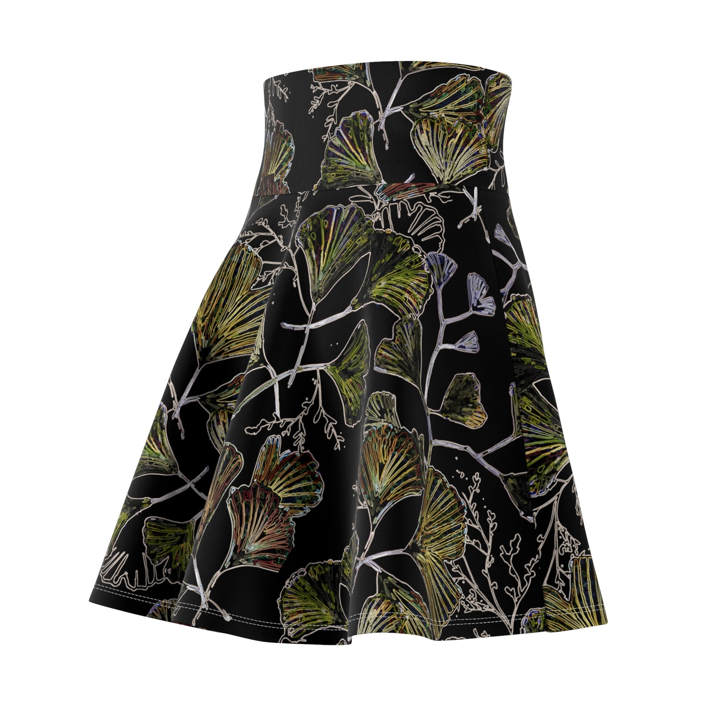 Floral Pattern Women's Skater Skirt - Stylish & Versatile for Every Occasion
