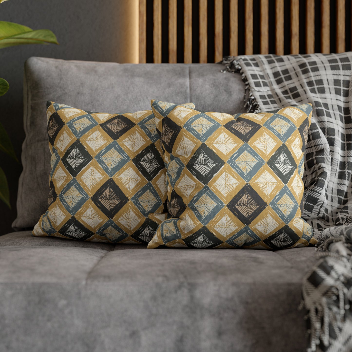 Spun Polyester Square Pillowcase