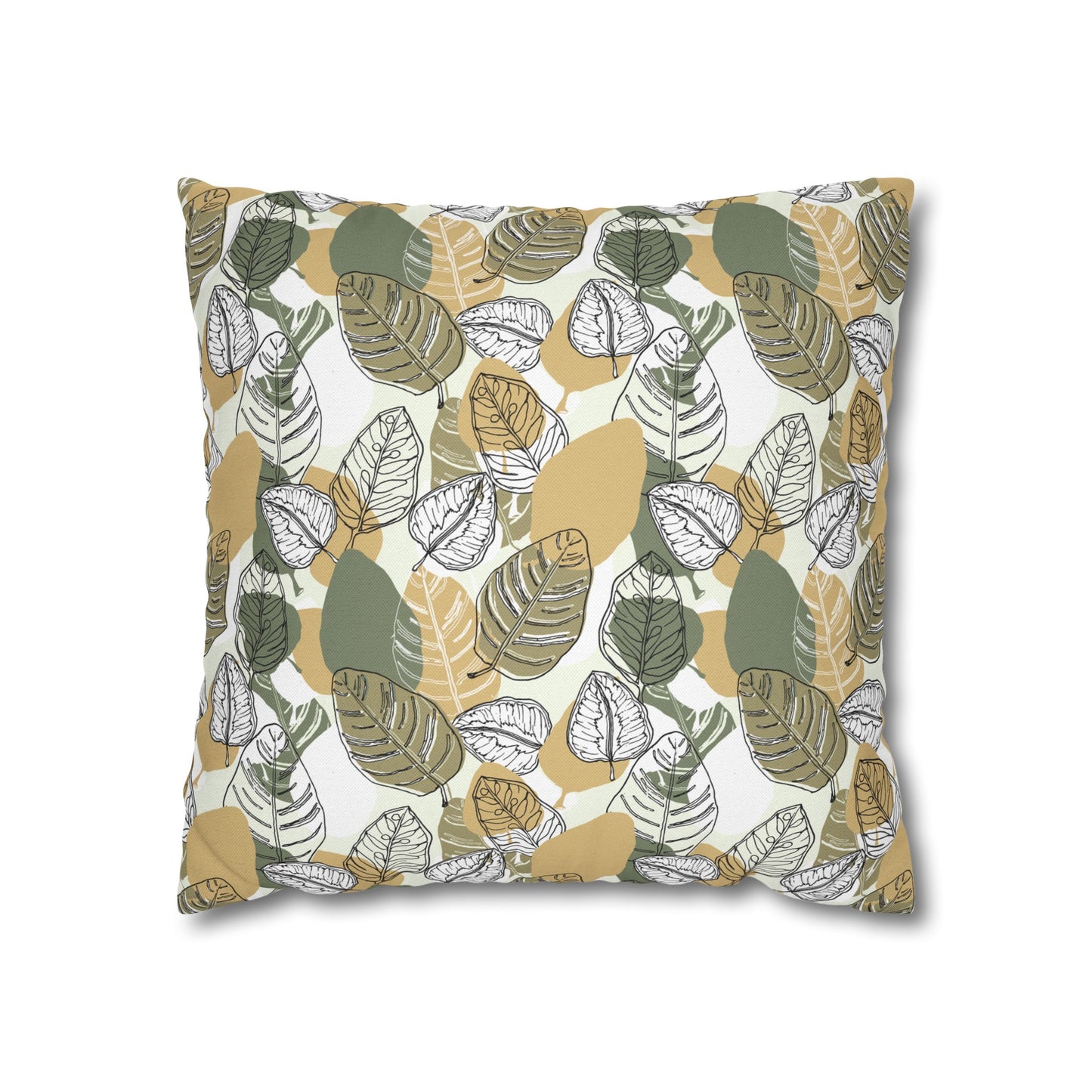 Spun Polyester Square Pillowcase