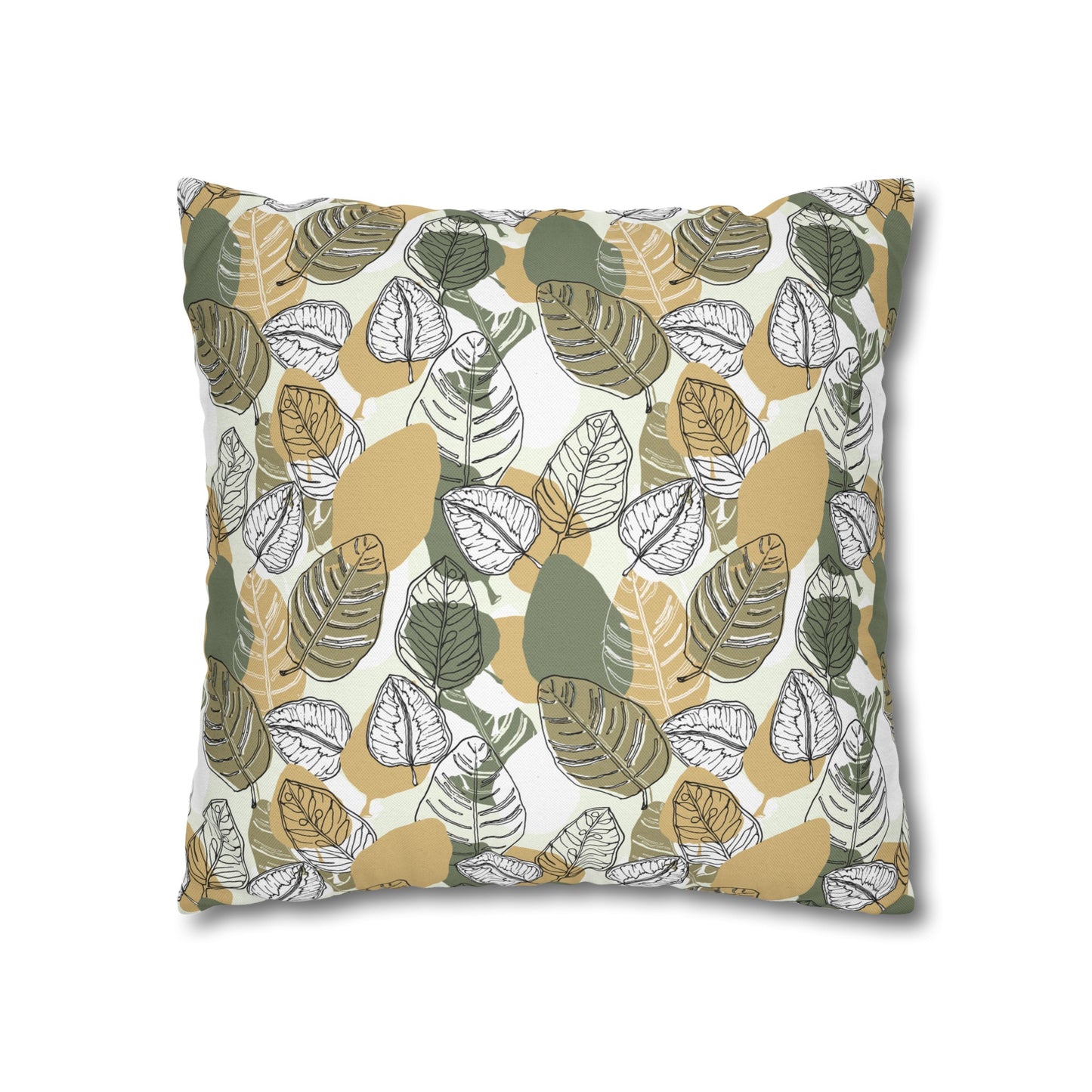 Spun Polyester Square Pillowcase