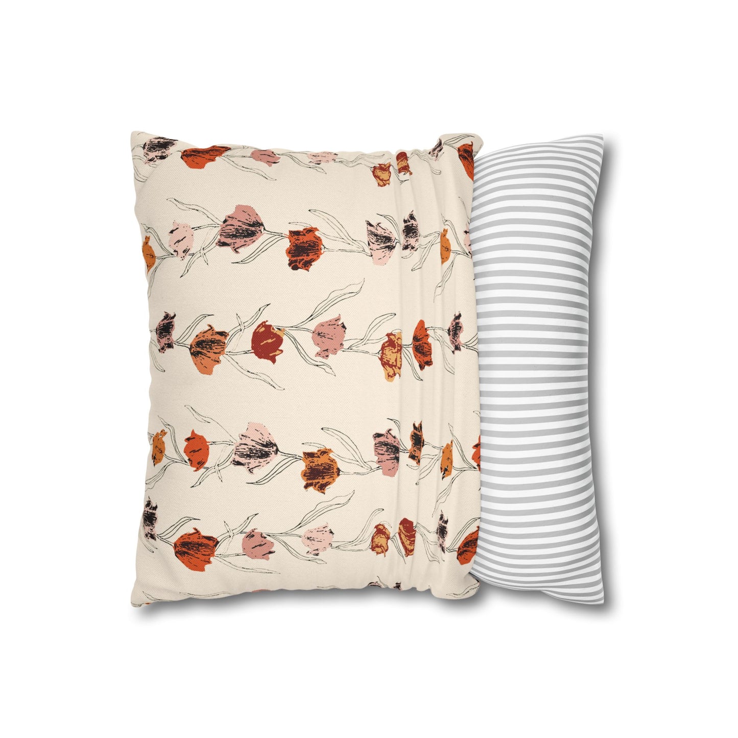 Spun Polyester Square Pillowcase
