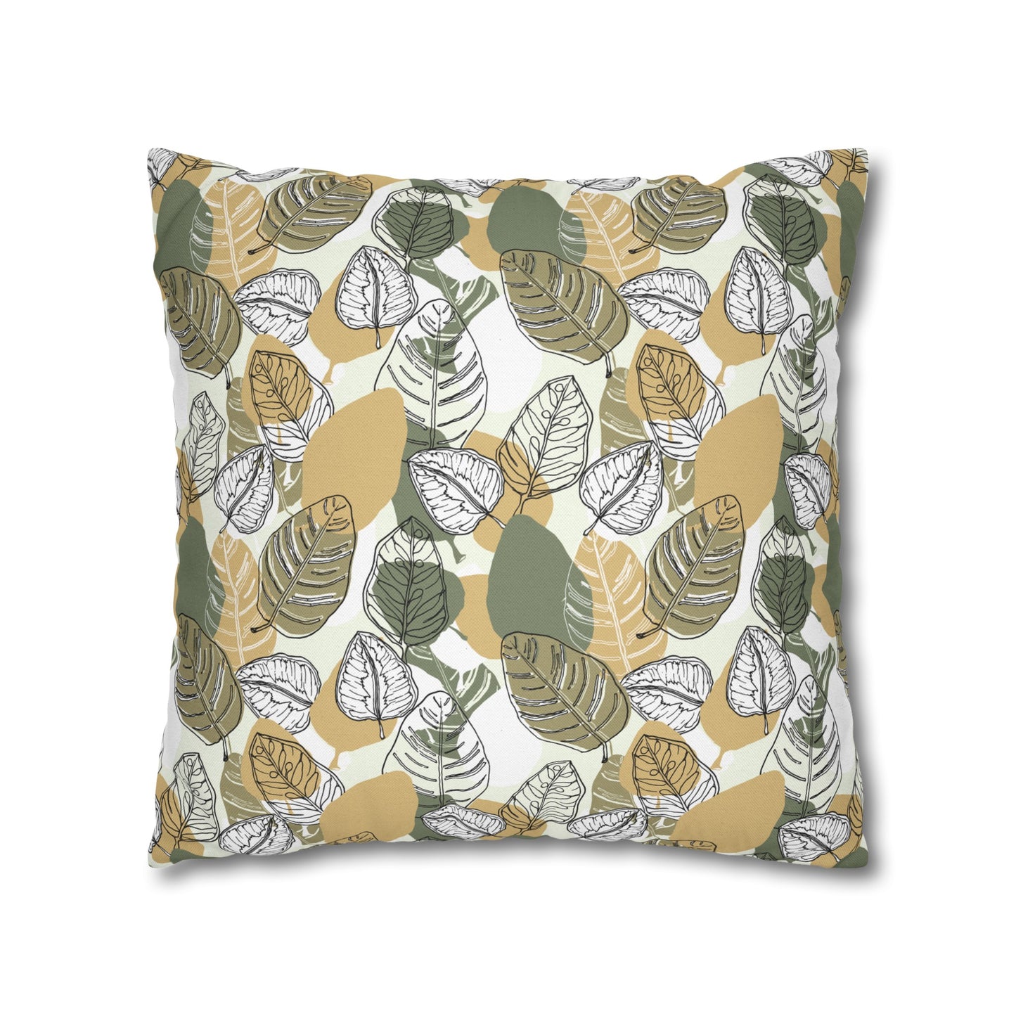 Spun Polyester Square Pillowcase