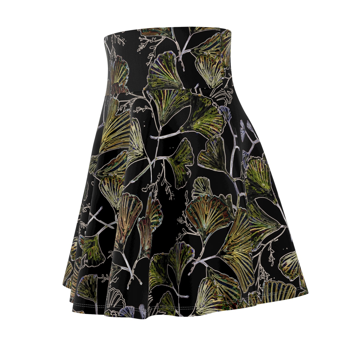 Floral Pattern Women's Skater Skirt - Stylish & Versatile for Every Occasion