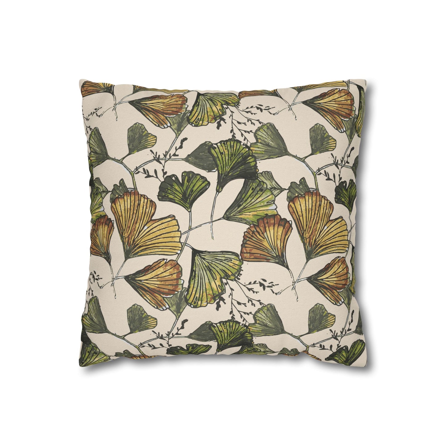 Botanical Print Pillowcase - Elegant Floral Accent for Home Decor