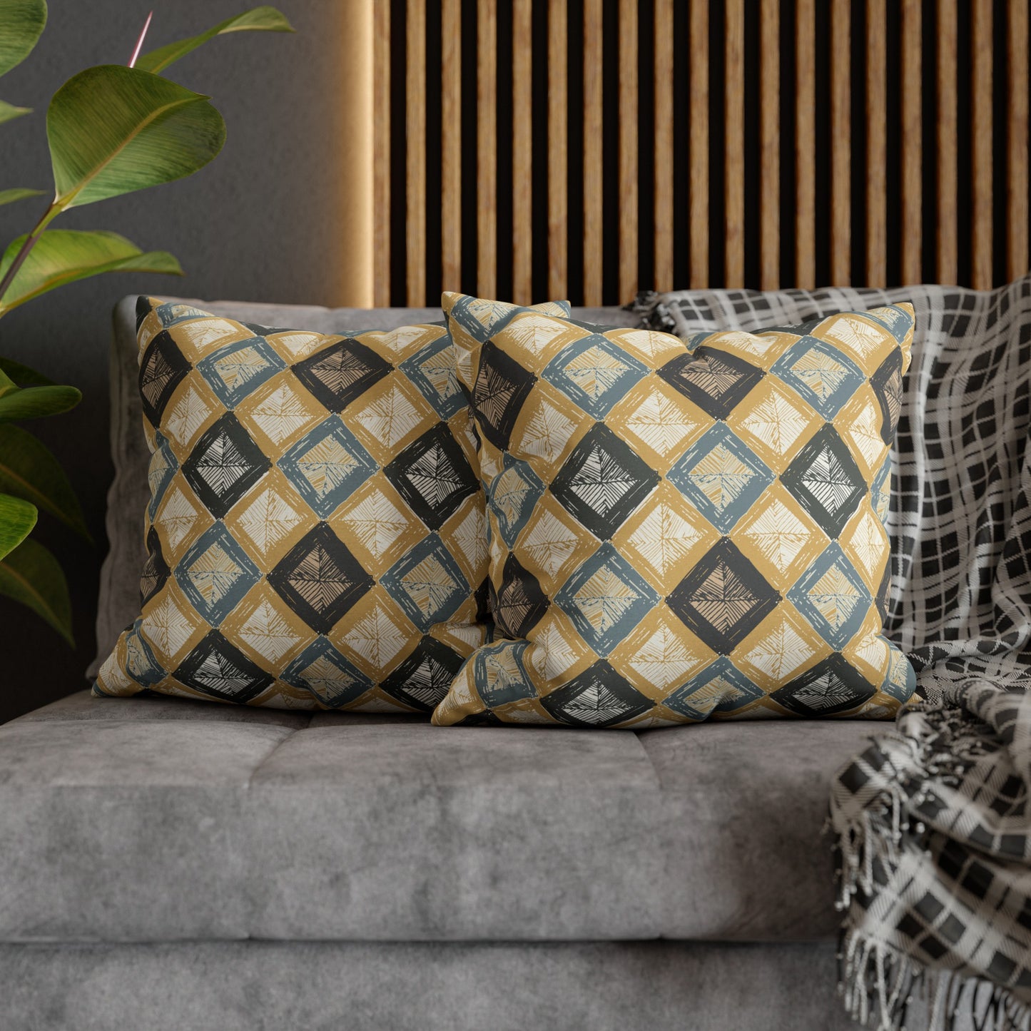 Spun Polyester Square Pillowcase