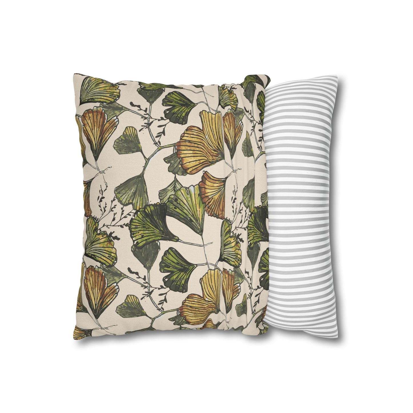 Botanical Print Pillowcase - Elegant Floral Accent for Home Decor