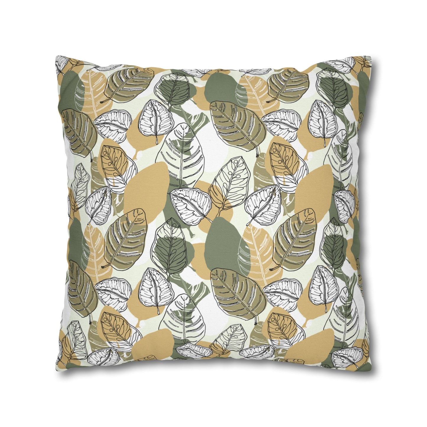 Spun Polyester Square Pillowcase