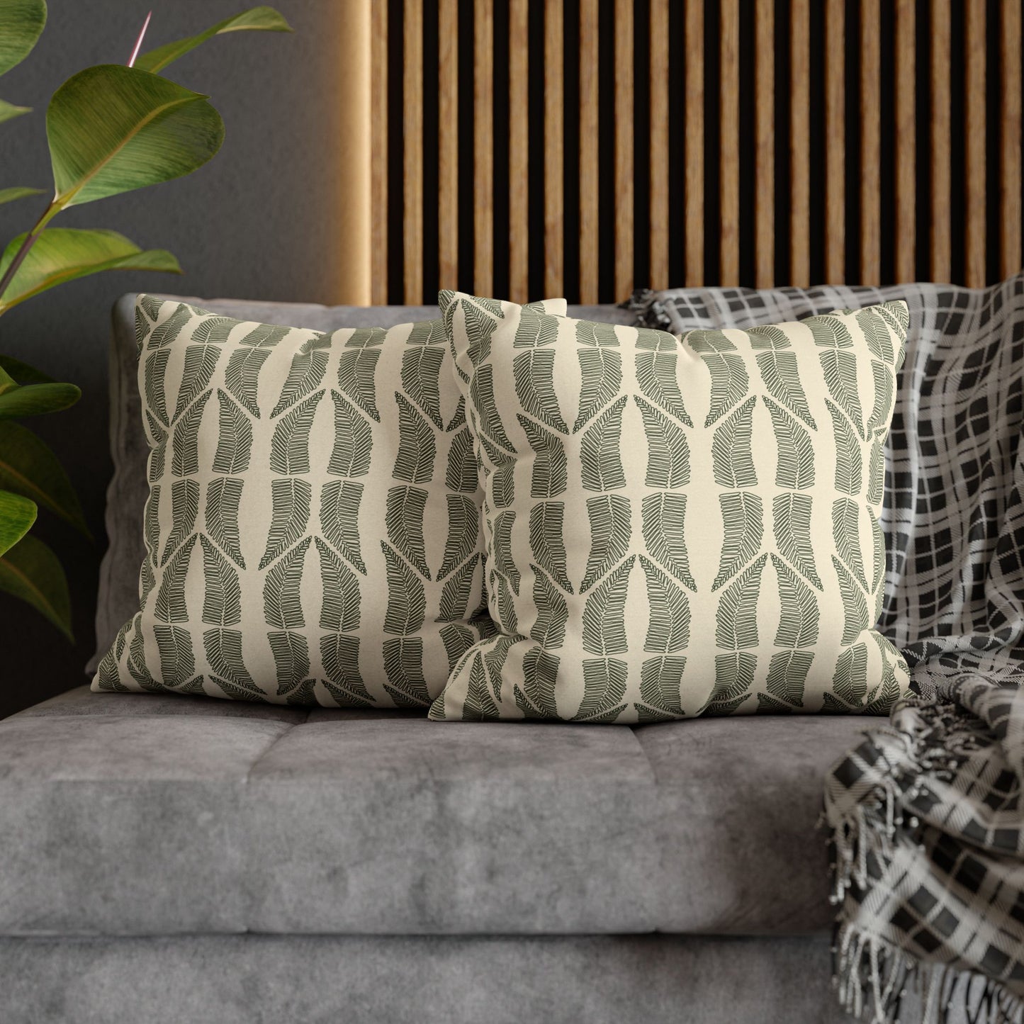 Spun Polyester Square Pillowcase