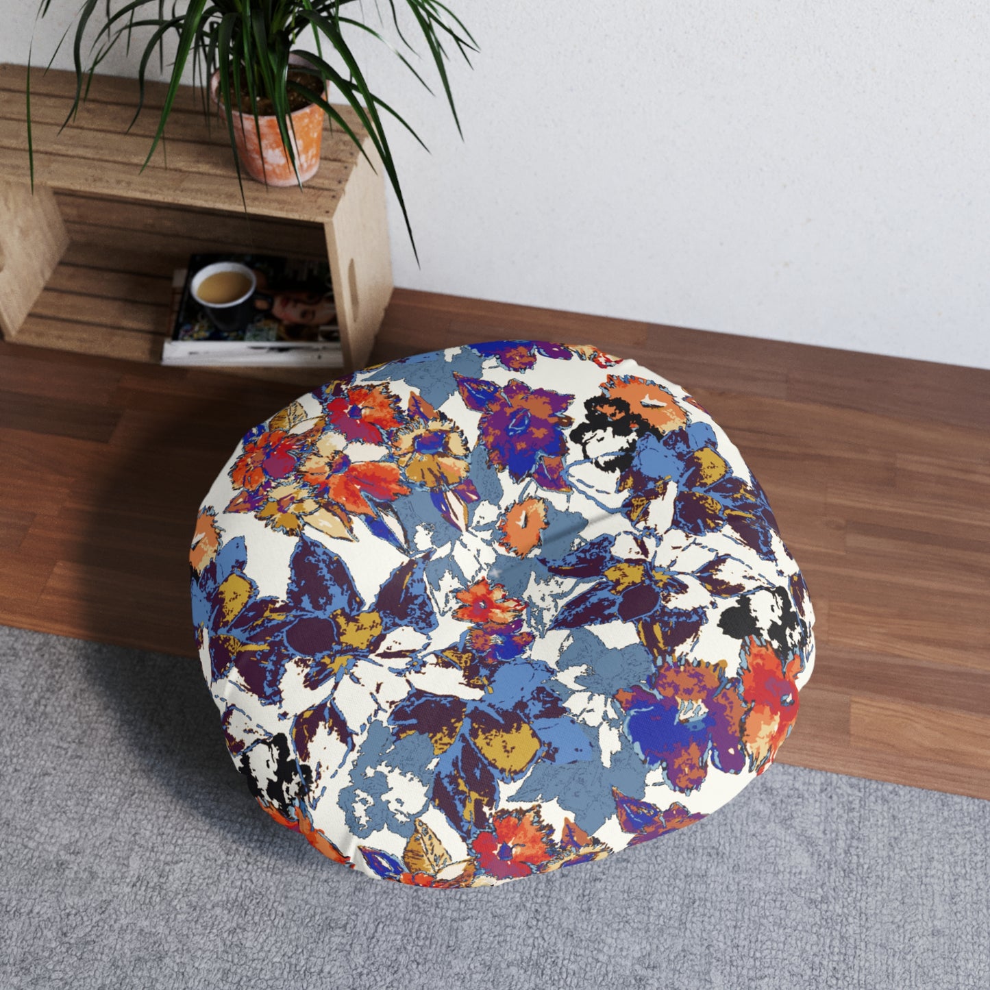Tufted Floor Pillow, Round